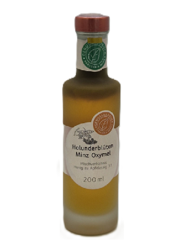 Holunderblüten Minz Oxymel